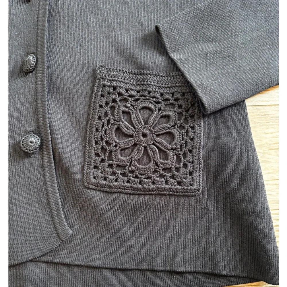 BCBGMaxAzria black knit